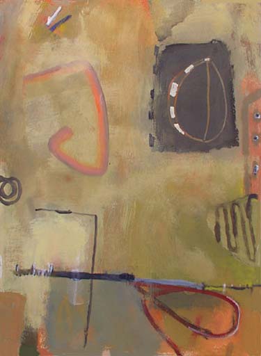 Wireless - Acrylic on Paper - Image 24" x 18" - Paper 30" x 22"